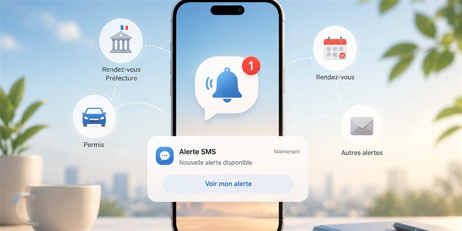 Alerte SMS de rappel d'échéance sur PapierSchrono.fr